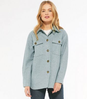 pale blue shacket