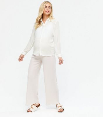 Click to view product details and reviews for Maternity Off White Long Sleeve Shirt New Look.
