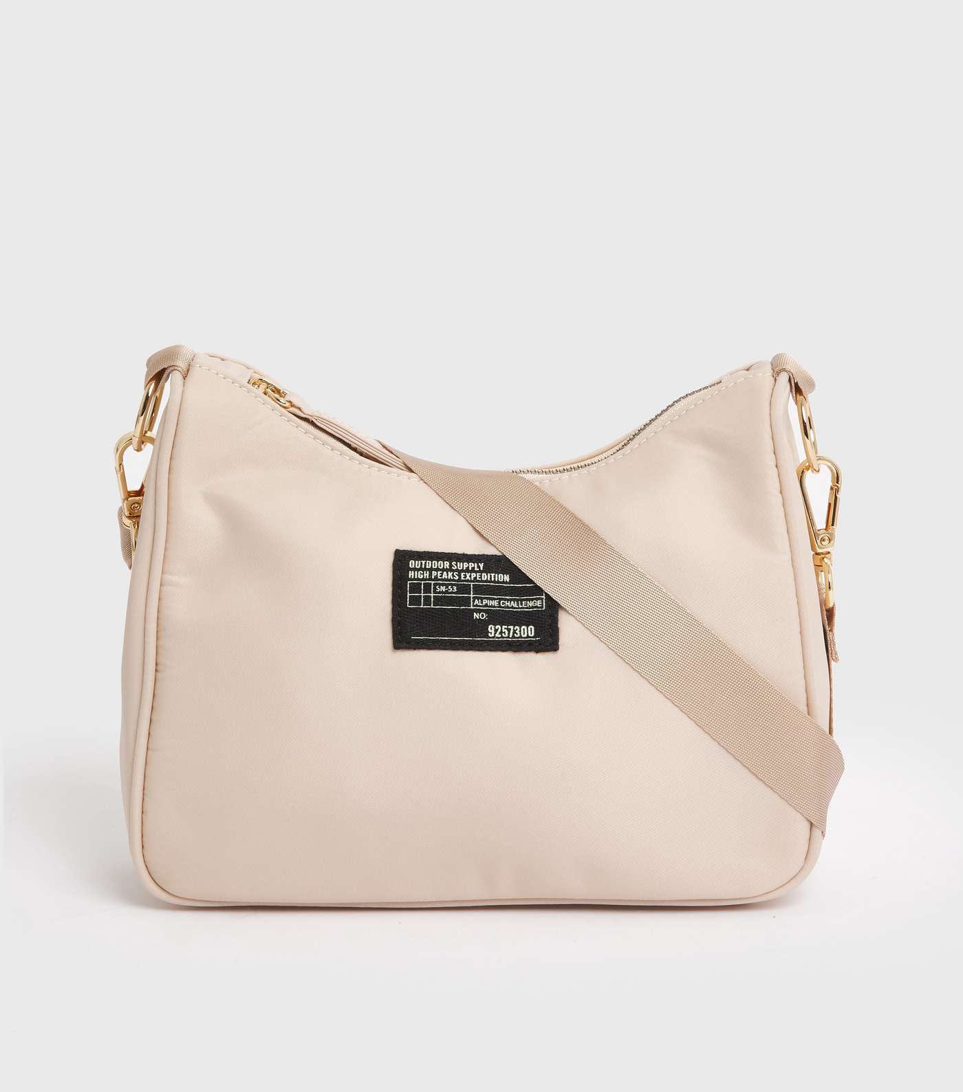 Pale Pink Tab Front Shoulder Bag
