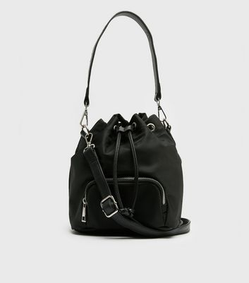 Black mini bucket clearance bag