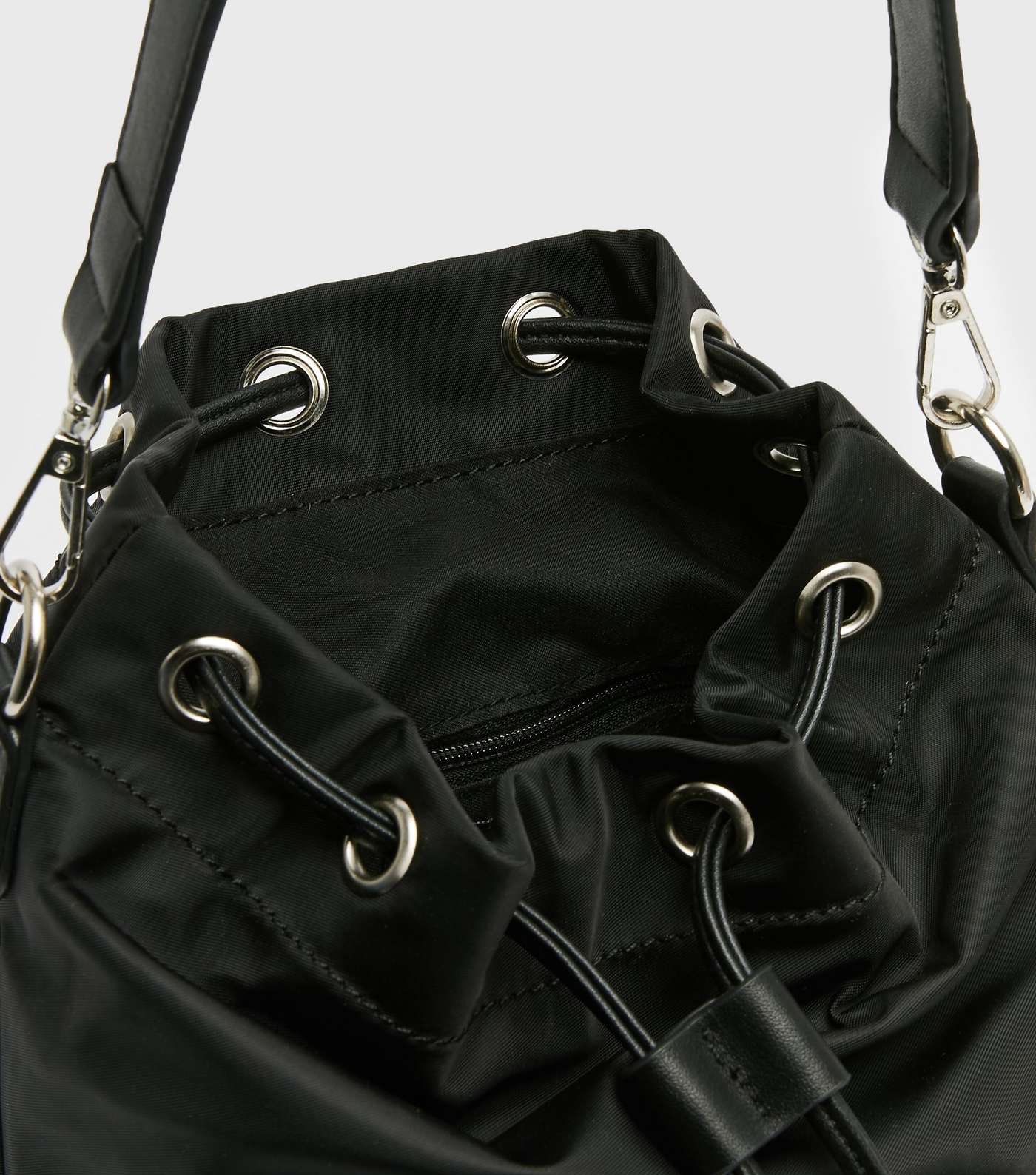 Black Mini Bucket Bag  Image 3