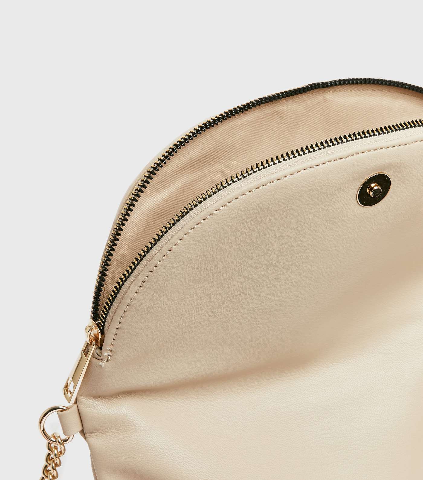 Pale Pink Leather-Look Folded Cross Body Bag Image 3