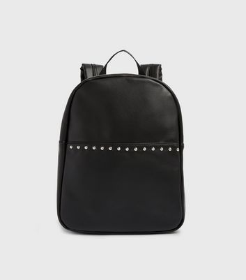 black studded backpack zara