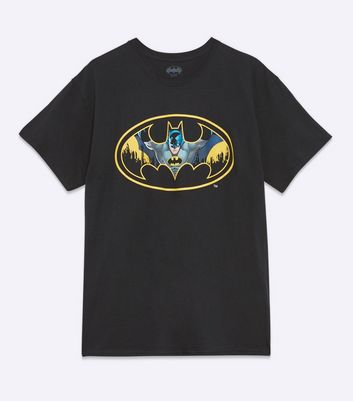 Image of Black Logo Batman T-Shirt New Look