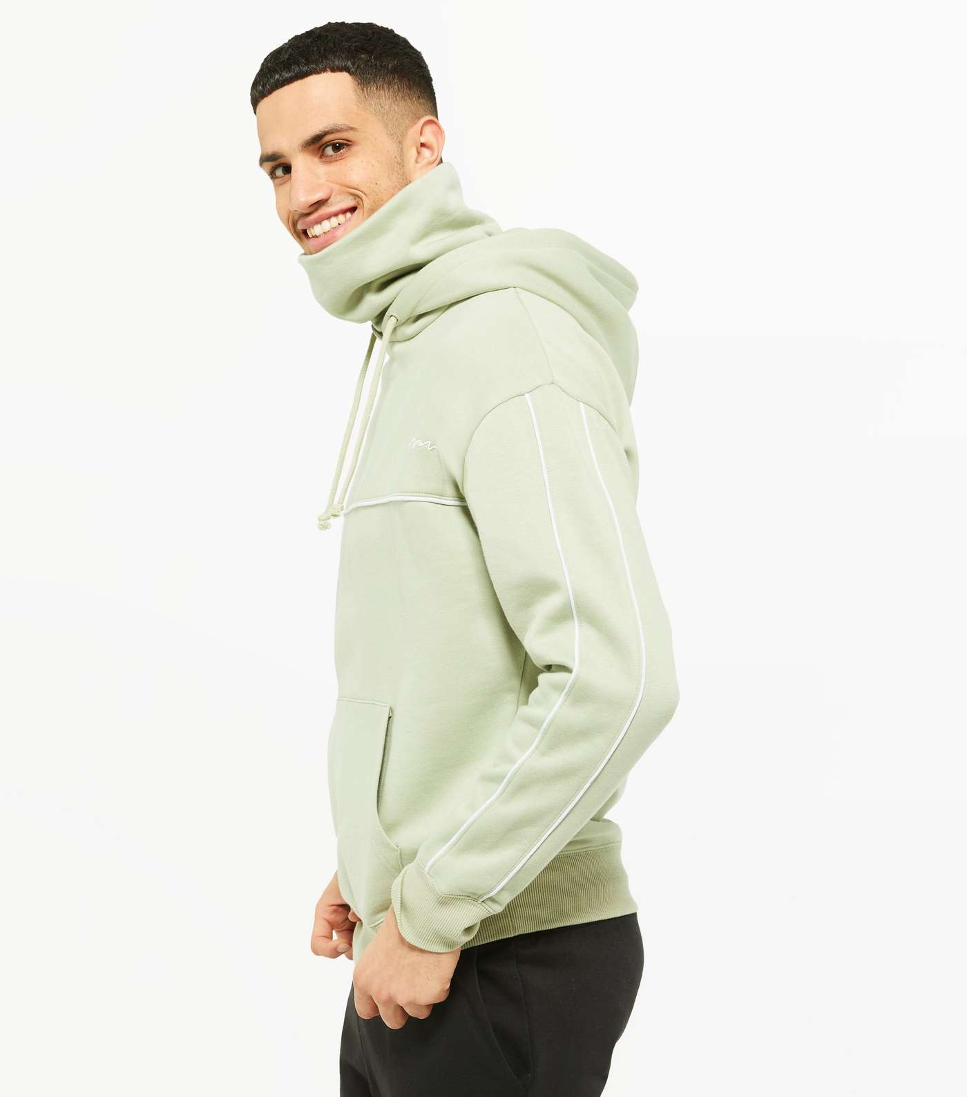 Light Green Hoodie with Snood