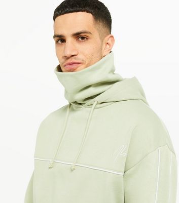 Light Green Hoodie with Snood New Look