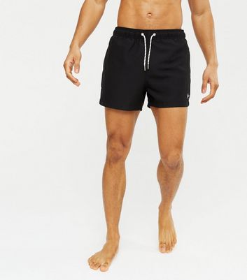 Click to view product details and reviews for Mens Black Drawstring Swim Shorts New Look.