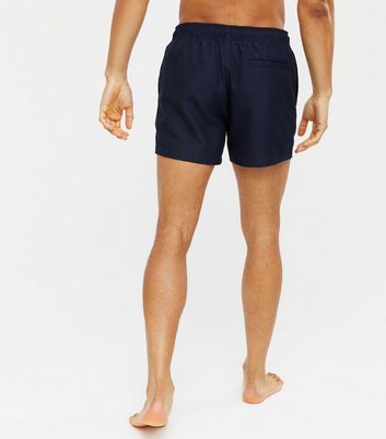 Click to view product details and reviews for Mens Navy Drawstring Swim Shorts New Look.