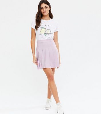 Lilac Pleated Mini Tennis Skirt | New Look