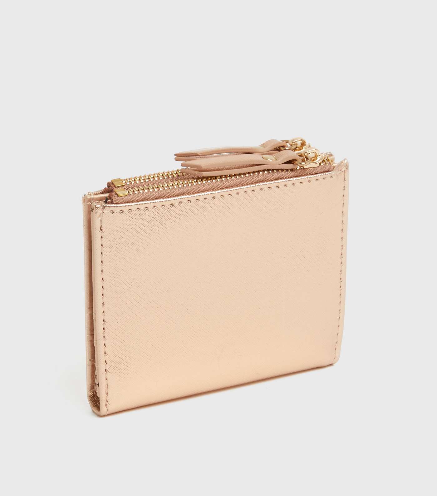 Rose Gold Leather-Look Slim Purse Image 2