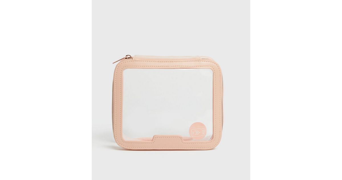 Pink Clear Travel Bag New Look