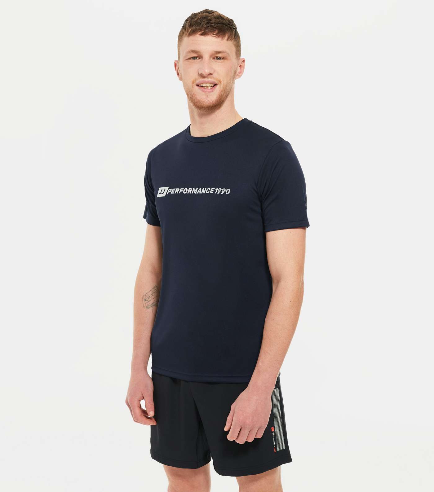 Jack & Jones Navy Logo Sports T-Shirt