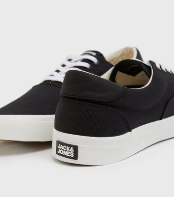 Mens Jack Jones Black Canvas Chunky Trainers New Look