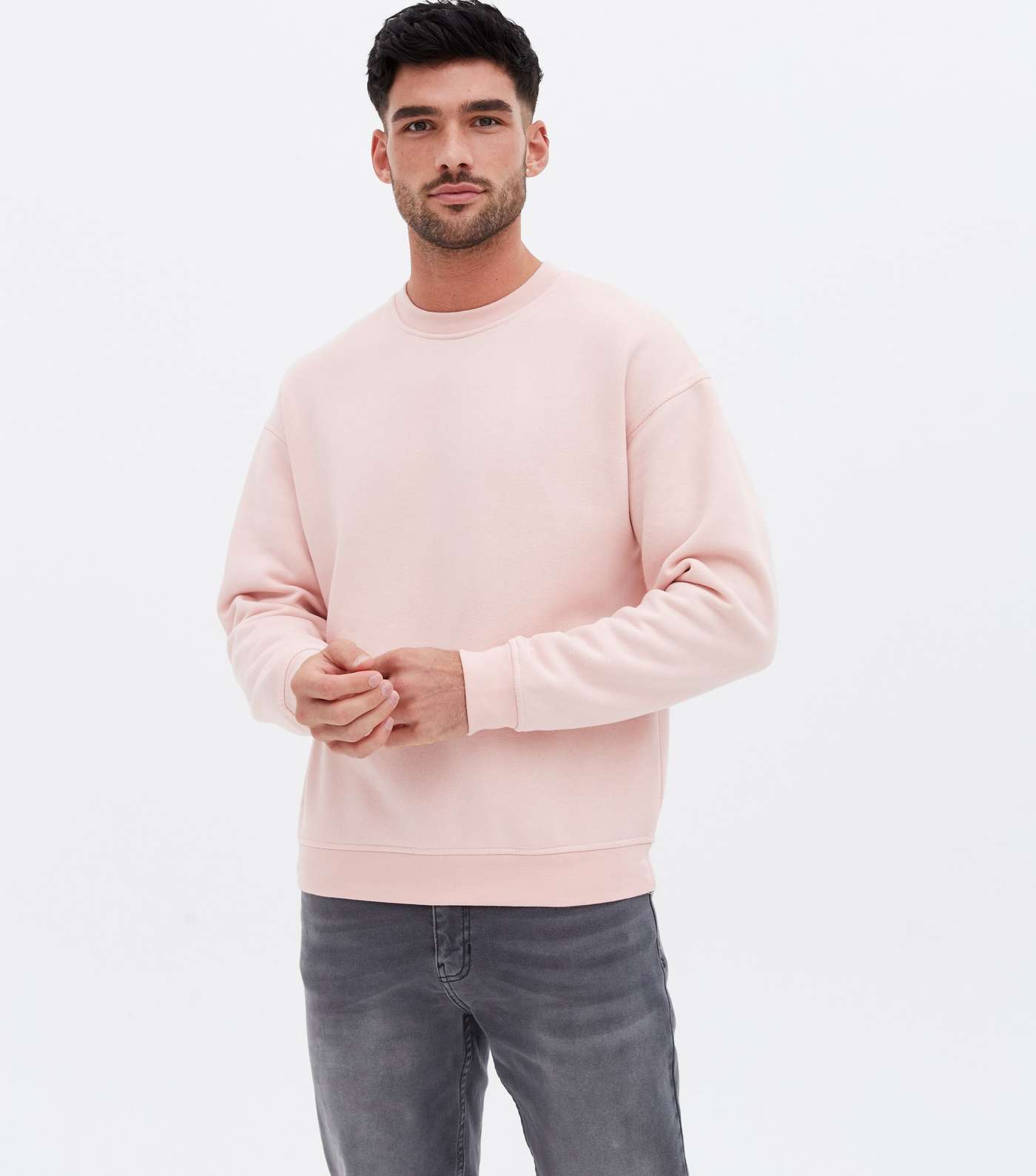 Jack & Jones Pale Pink Jersey Sweatshirt Image 2
