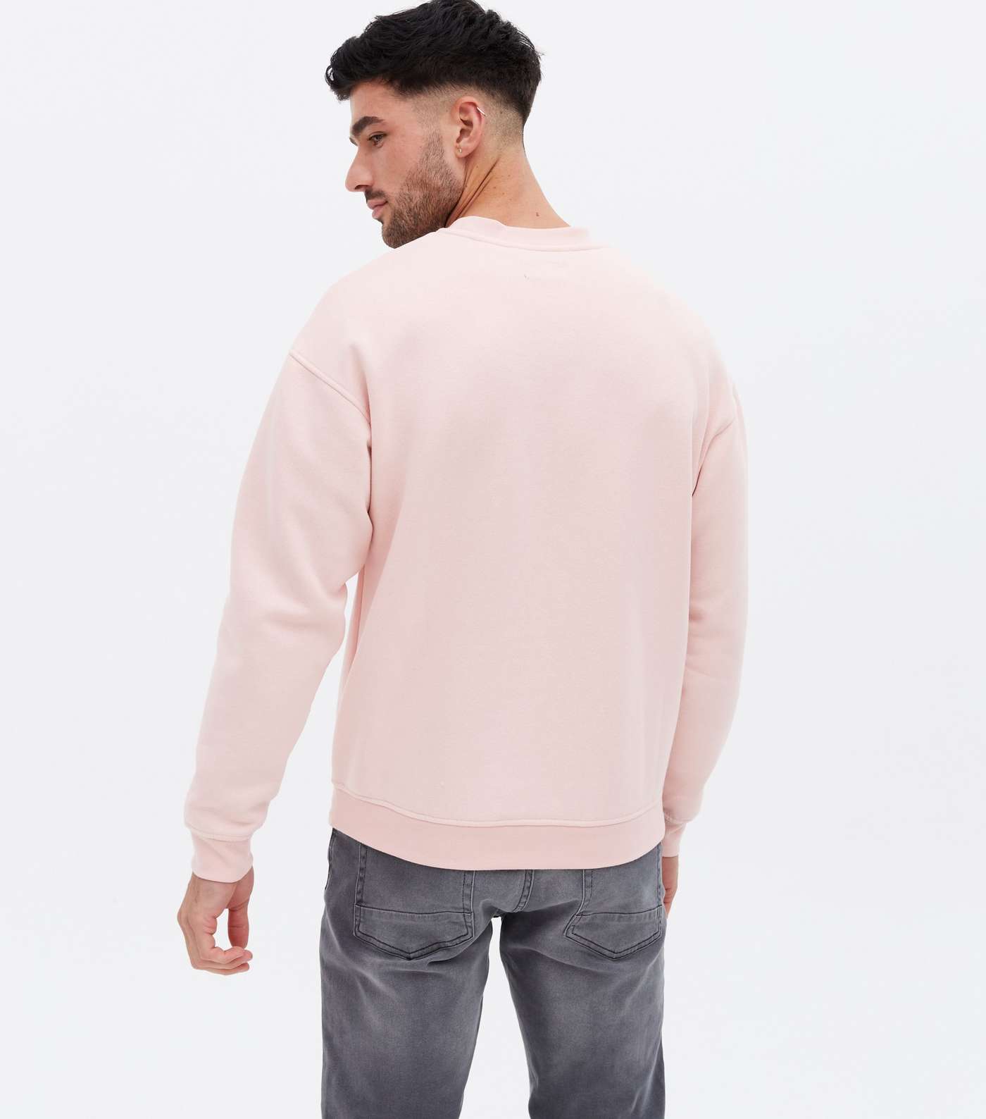 Jack & Jones Pale Pink Jersey Sweatshirt Image 4