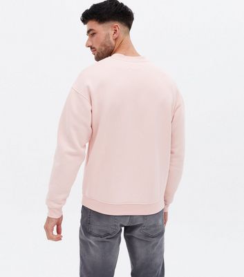 Baby pink cheap sweatshirt mens