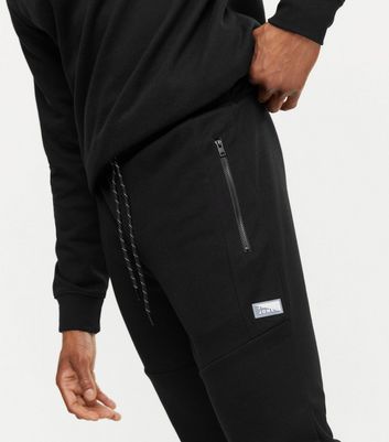 black skinny fit joggers