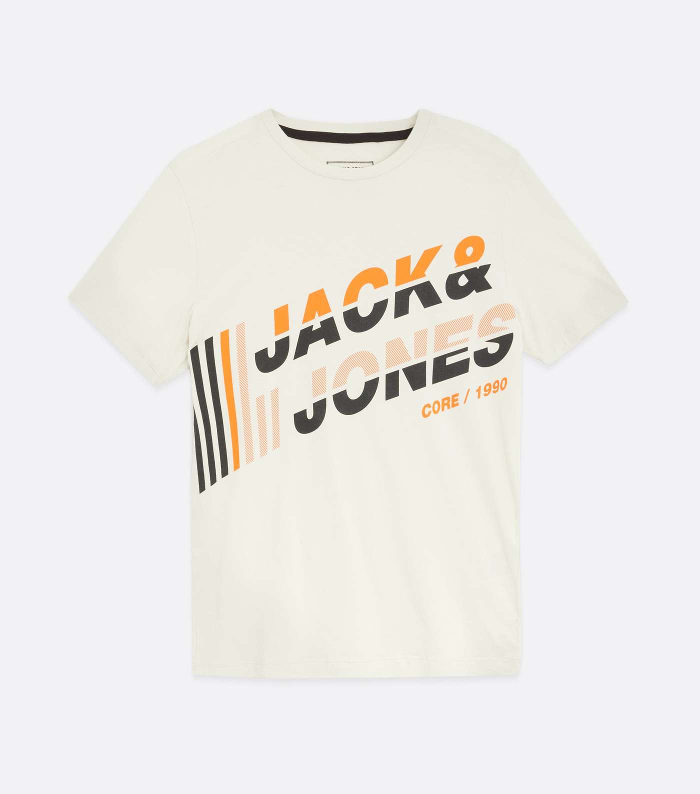 Jack & Jones White Colour Block Logo T-Shirt Image 5