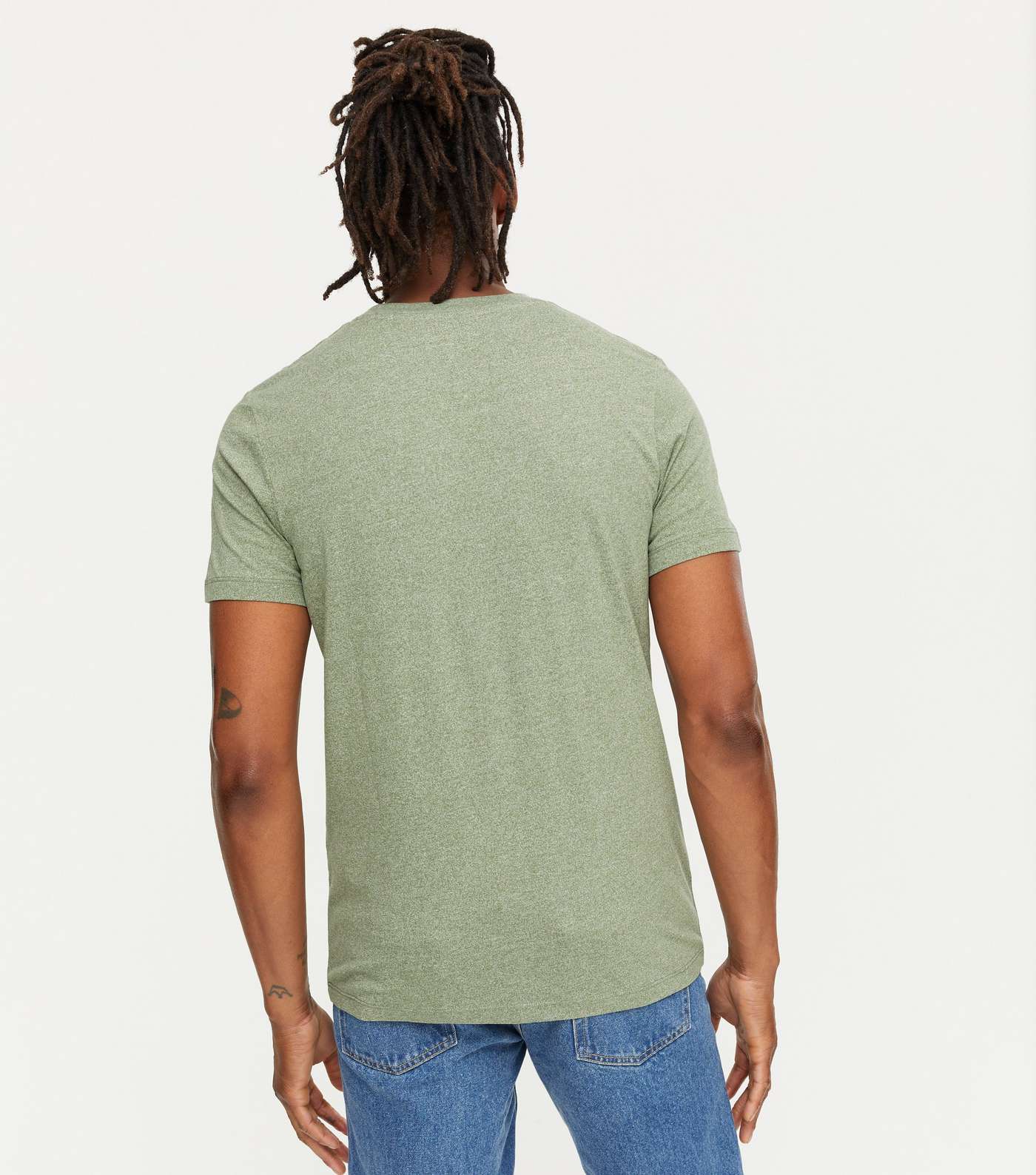 Jack & Jones Green Embroidered T-Shirt Image 4