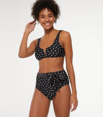 new look polka dot swimsuit