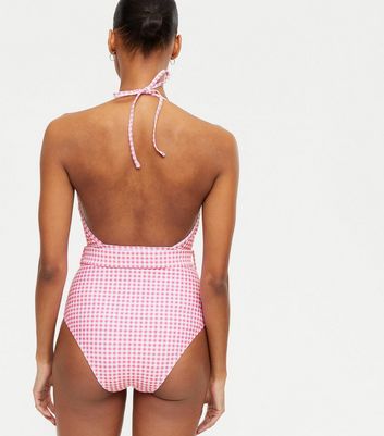 new look gingham swimsuit