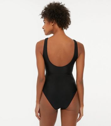 Tie front cut out on sale swimsuit