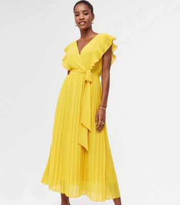 New look yellow sales midi dress