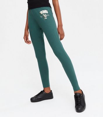 Girls dark green leggings Clearance