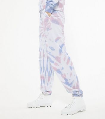Tall White Tie Dye Jersey Cuffed 