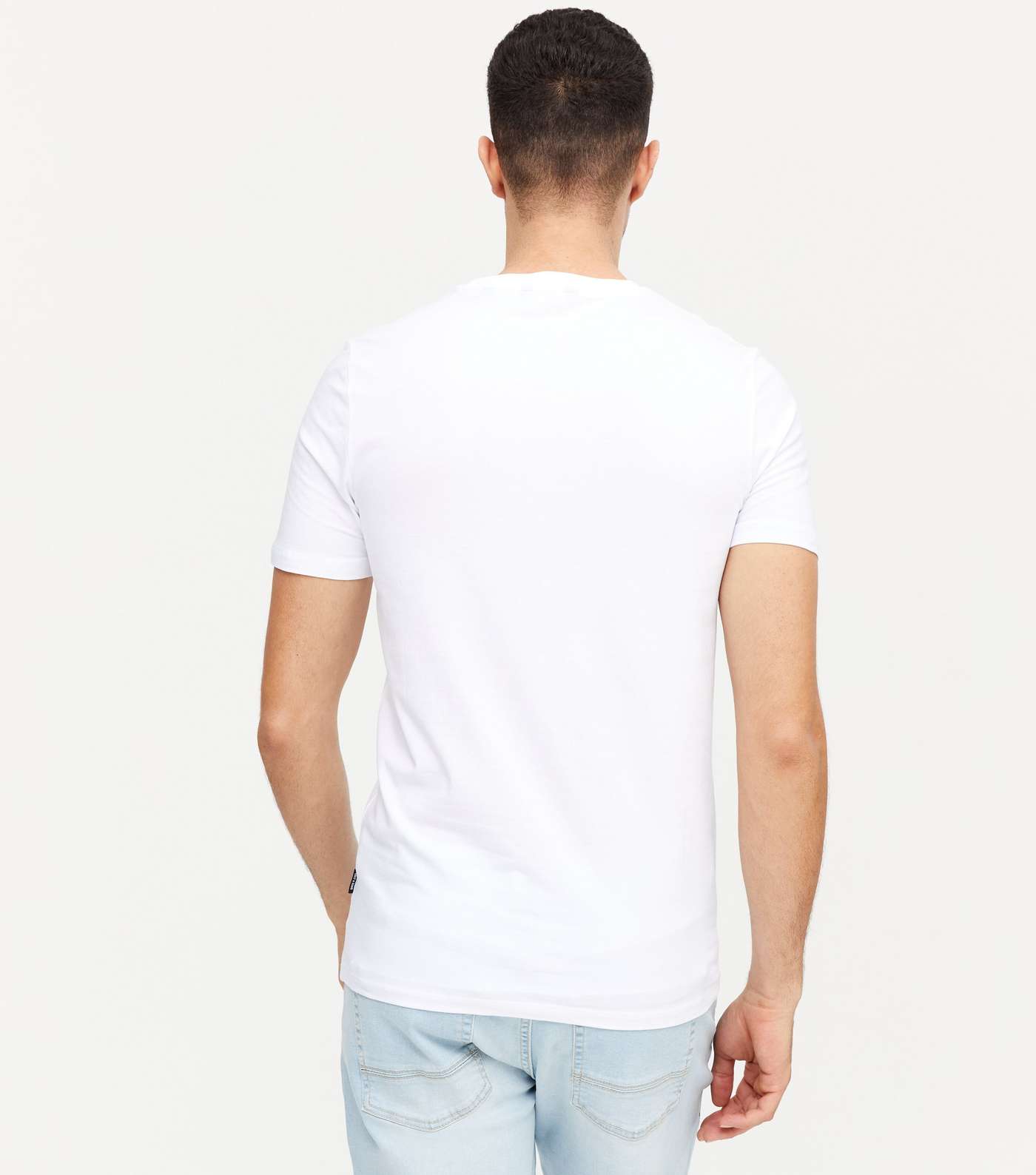Only & Sons 3 Pack White Muscle Fit T-Shirts Image 4