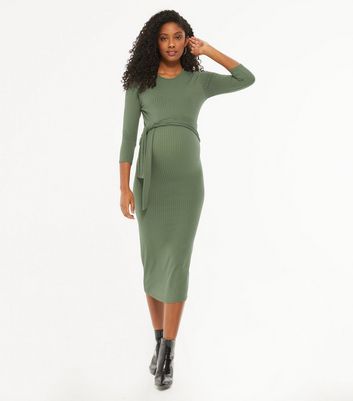 ribbed maternity tank dress