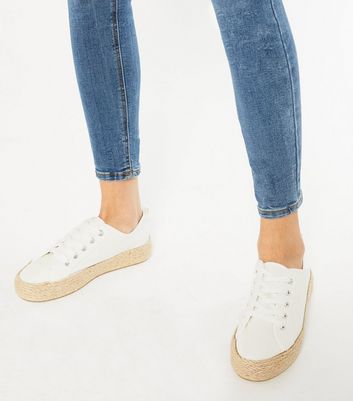 Lace up 2025 espadrille trainers