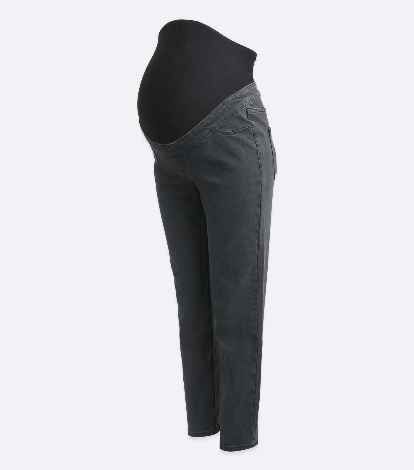 Maternity Black Ankle Grazing Over Bump Hannah Straight Leg Jeans Image 5