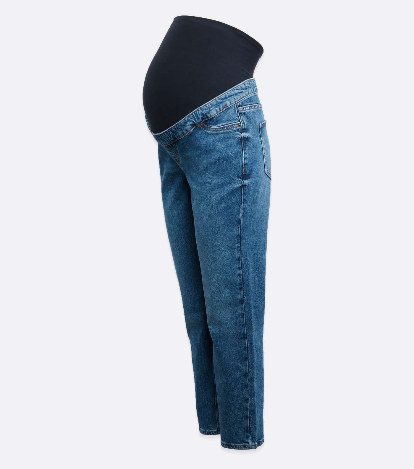 Maternity Blue Ankle Grazing Over Bump Hannah Straight Leg Jeans Image 5