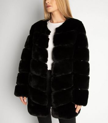 faux fur pelted jacket