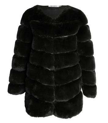 pelted faux fur jacket