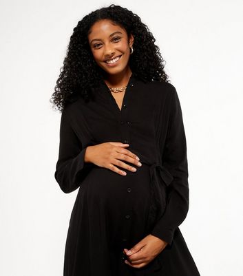 maternity long shirt dress