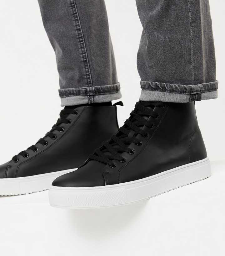 Black High Top Trainers | New Look