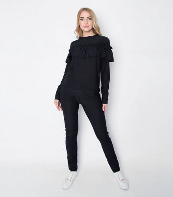 ruffle jogging suit