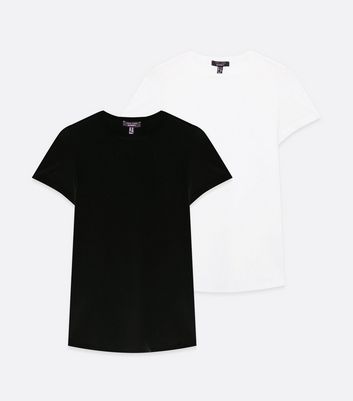 Click to view product details and reviews for Maternity 2 Pack Black And White Crew T Shirts New Look.