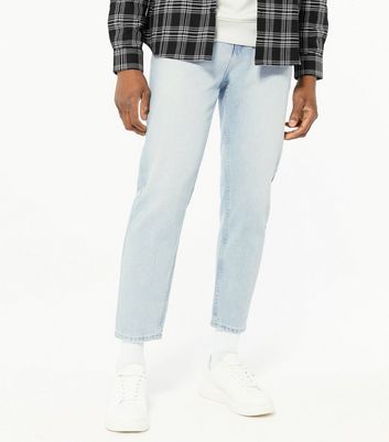 mens cropped straight leg jeans