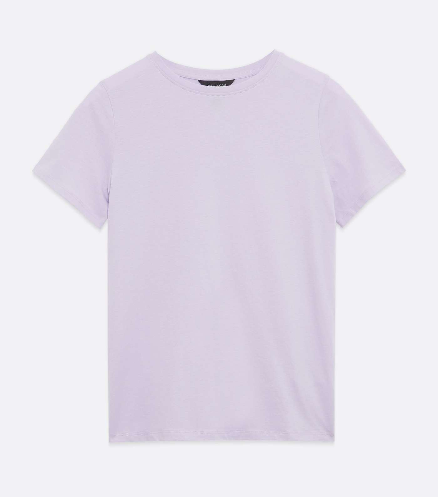 Lilac Basic Cotton T-Shirt Image 5