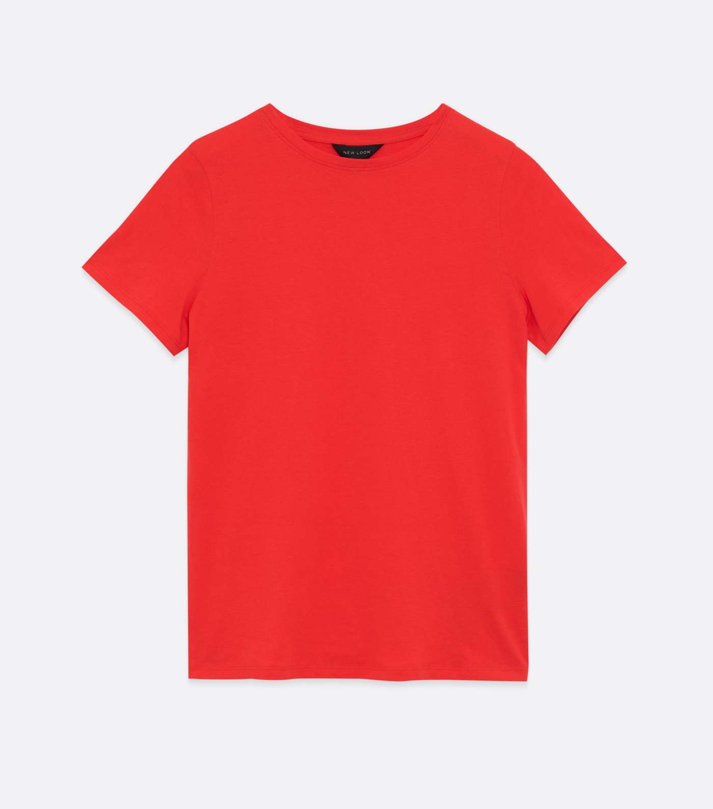 Red Basic Cotton T-Shirt Image 5