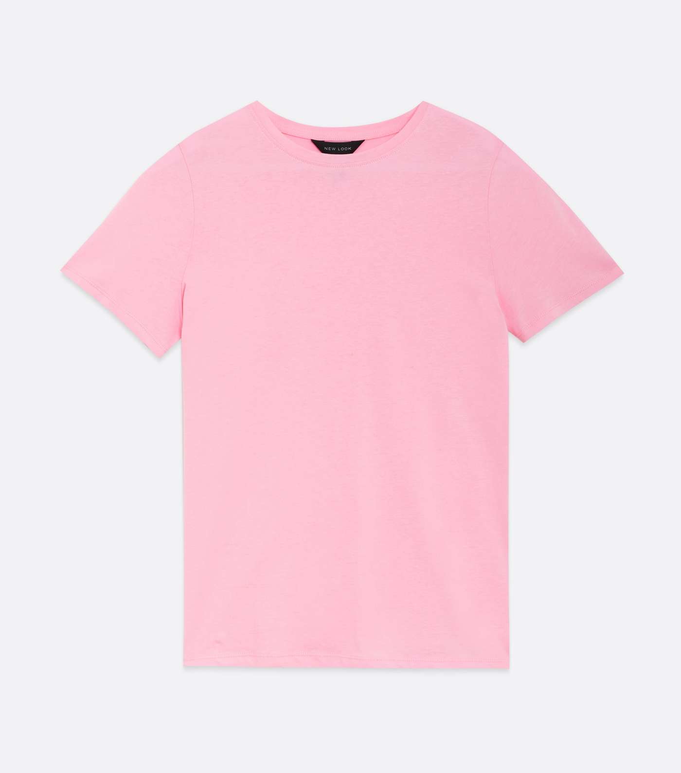 Mid Pink Basic Cotton T-Shirt Image 5