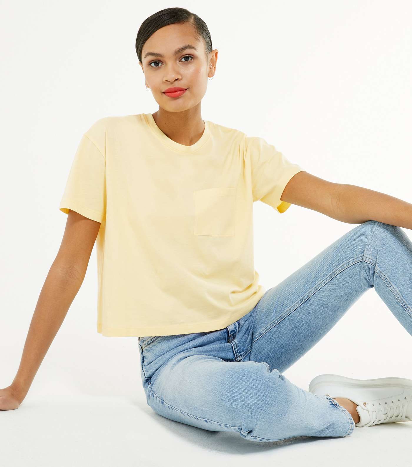 Pale Yellow Boxy T-Shirt