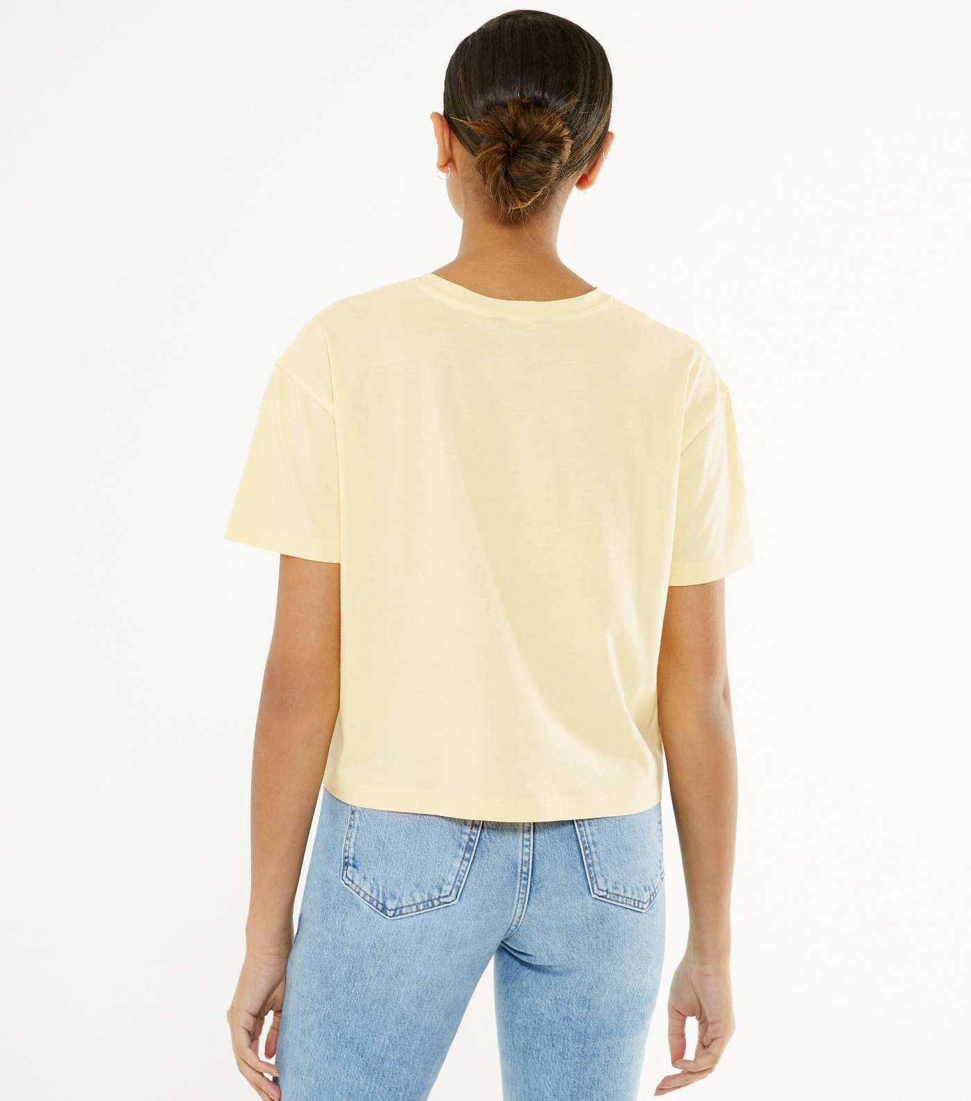 Pale Yellow Boxy T-Shirt Image 3
