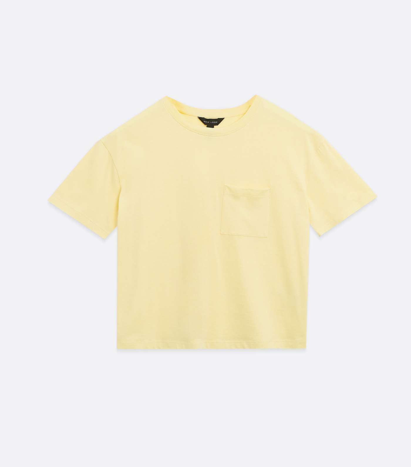 Pale Yellow Boxy T-Shirt Image 5
