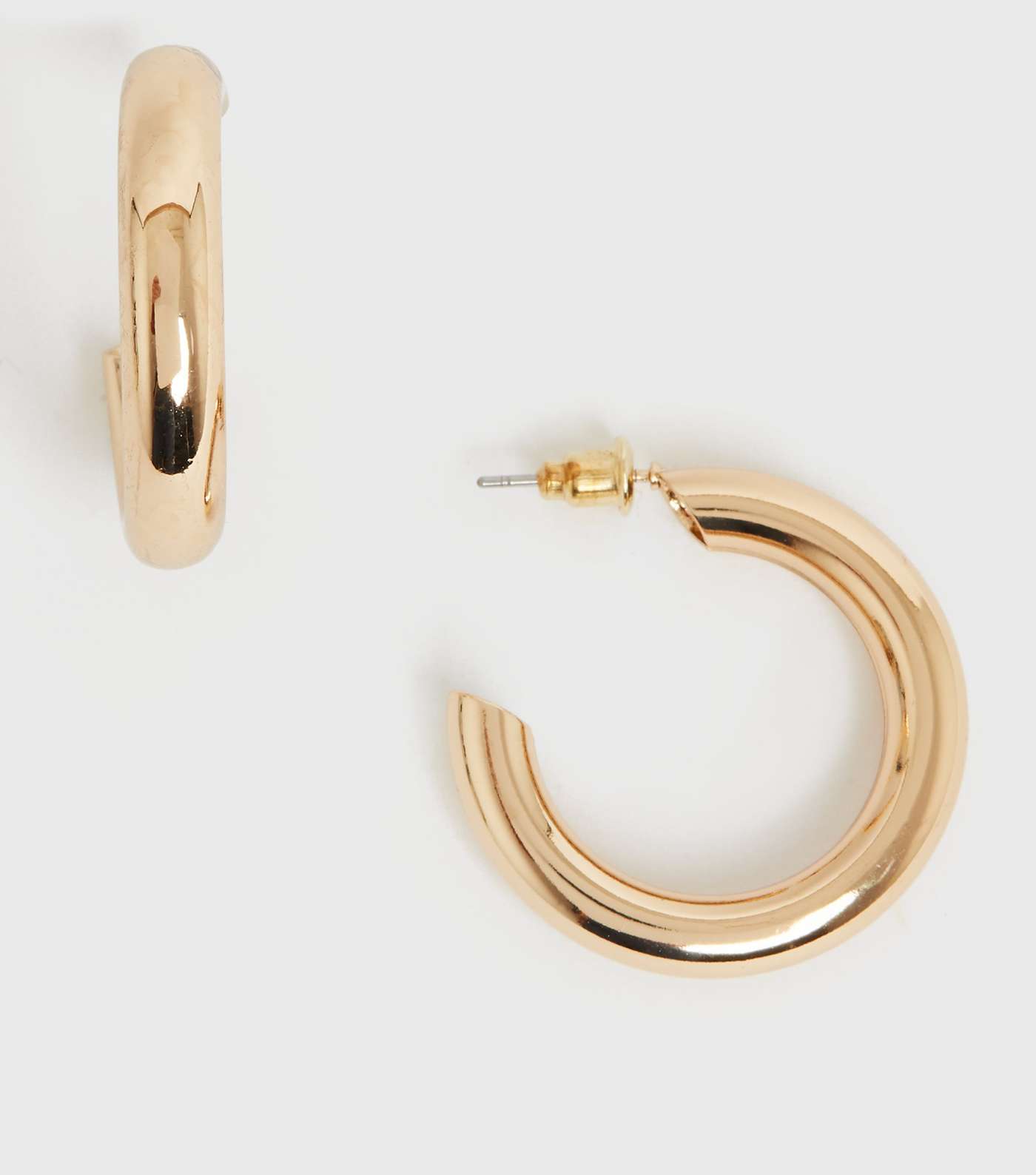 Gold Chunky Hoop Earrings 