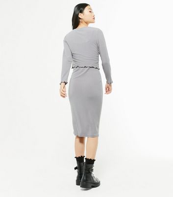 petite grey cardigan