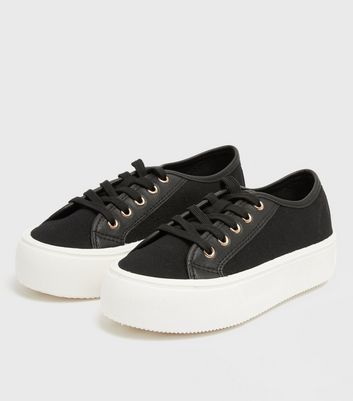 new look platform trainers